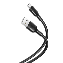 XO NB212 2.1A USB Καλώδιο Φόρτισης για Micro Μαύρο