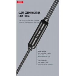 XO EP37 In-ear Handsfree  1.15μ Μαύρο