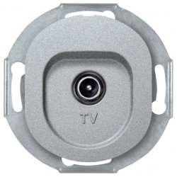 EON E612I.S TV aerial socket without cover frame for individual systems, silver