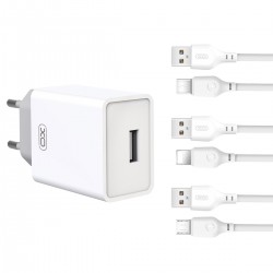 XO L93(EU) 2.4A Charger with lightning cable