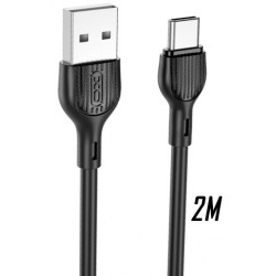 XO NB200 2.4A USB cable TypeC 2M Black