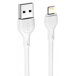 XO NB200 2.4A USB Καλώδιο Lightning 1.0μ Άσπρο