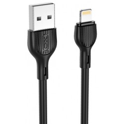 XO NB200 2.4A USB Καλώδιο Lightning 1.0μ Μαύρο