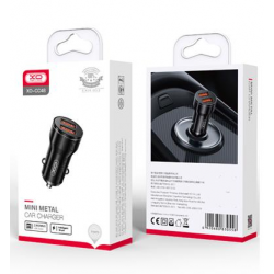 XO CC48 Smart Μεταλλικός Διπλός USB Universal Φορτιστής Αυτοκινήτου