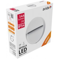 Avide Εξωτερικό Φώς Σκάλας Sevilla LED 3W Λευκό 4000K IP54 11cm