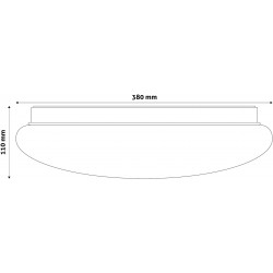 Avide LED Μοντέρνα Πλαφονιέρα Οροφής Stella (Starry) 24W 380*110.0mm Λευκό 4000K