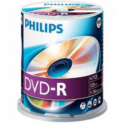 Philips DVD-R 4,7GB 16x P100 CAKE