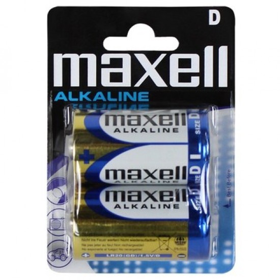 MAXELL  LR20  D   ALKALINE  2BL